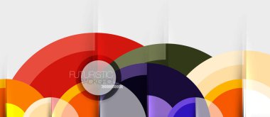 Dairesel geometrik tasarım şablonu