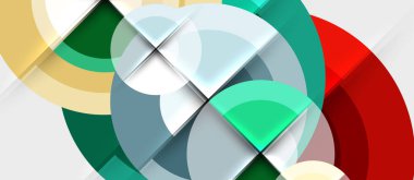 Dairesel geometrik tasarım şablonu