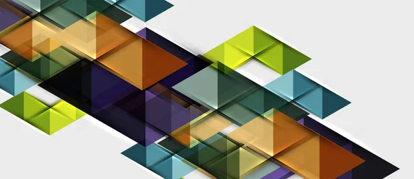 Plantilla de diseño de presentación de negocios moderna geométrica triangular, patrón abstracto para cualquier fondo — Vector de stock