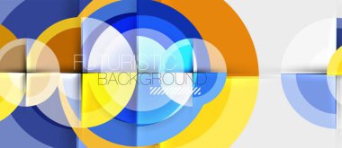 Geometrik tasarım arka plan - daireler