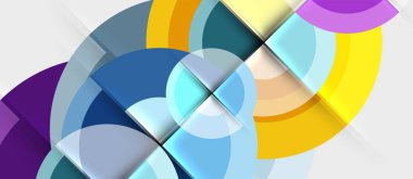 Dairesel geometrik tasarım şablonu