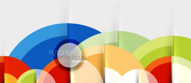 Dairesel geometrik tasarım şablonu