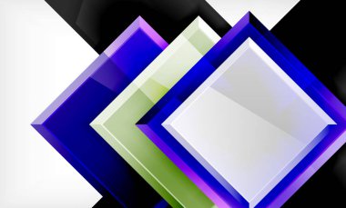 Parlak renkli kare şekil blokları geometrik arka plan