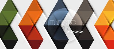 Üçgen geometrik modern iş sunumu tasarım şablonu, herhangi bir arka plan için soyut desen