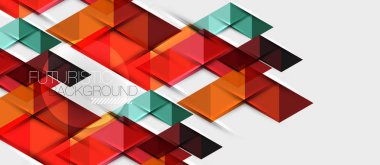 Üçgen geometrik modern iş sunumu tasarım şablonu