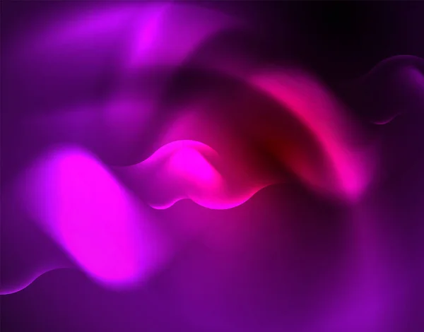 Modèle d'ondes géométriques néon brillant — Image vectorielle