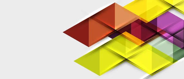 Plantilla de diseño de presentación de negocios moderna geométrica triangular, patrón abstracto para cualquier fondo — Vector de stock