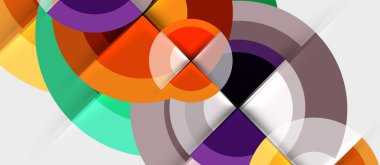 Dairesel geometrik tasarım şablonu