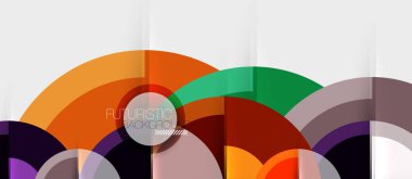 Dairesel geometrik tasarım şablonu