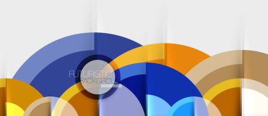 Geometrik tasarım arka plan - daireler