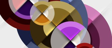 Geometrik tasarım arka plan - daireler