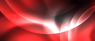 Çevrelerle parlak neon renk ışığı soyut arka plan