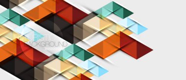 Üçgen geometrik modern iş sunumu tasarım şablonu