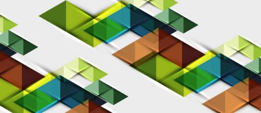 Üçgen geometrik modern iş sunumu tasarım şablonu, herhangi bir arka plan için soyut desen