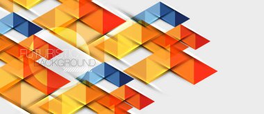 Üçgen geometrik modern iş sunumu tasarım şablonu