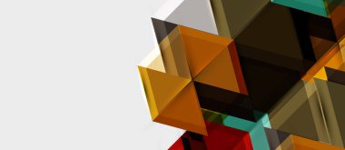 Parlak renk altıgen geometrik kompozisyon arka plan, iş sunumu şablonu