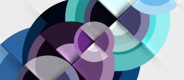 Dairesel geometrik tasarım şablonu