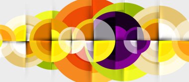 Dairesel geometrik tasarım şablonu