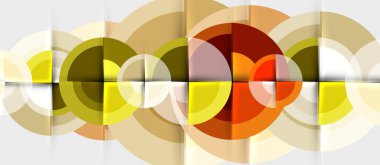 Dairesel geometrik tasarım şablonu