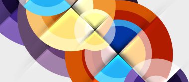 Geometrik tasarım arka plan - daireler