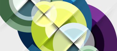 Geometrik tasarım arka plan - daireler