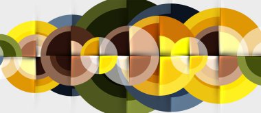 Geometrik tasarım arka plan - daireler