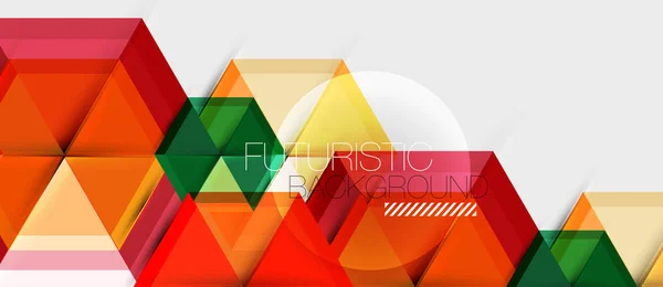 Couleur vive hexagone fond de composition géométrique, modèle de présentation d'entreprise — Image vectorielle