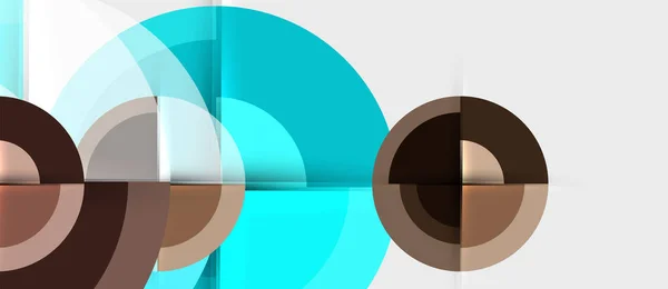 Conception géométrique fond abstrait - cercles — Image vectorielle