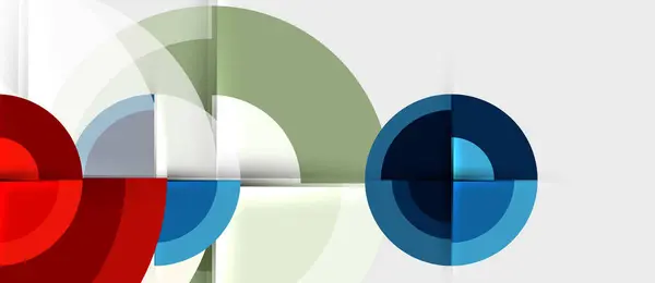 Modèle de conception géométrique circulaire — Image vectorielle
