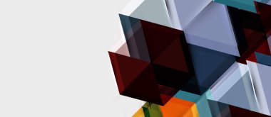 Geometrik üçgen ve altıgen soyut arka plan, vektör illüstrasyon