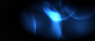 Parlak neon çevrelerde soyut arka plan