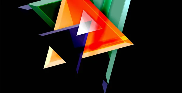 Fondo brillante triángulos brillantes — Archivo Imágenes Vectoriales