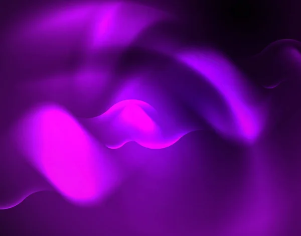 Shiny metallic neon waves vector design — Stock Vector