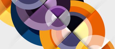 Dairesel geometrik tasarım şablonu