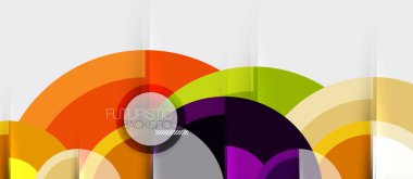 Dairesel geometrik tasarım şablonu