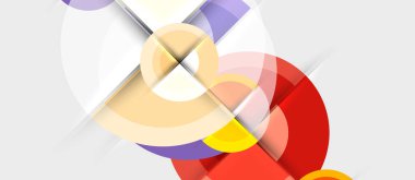 Dairesel geometrik tasarım şablonu