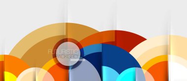 Dairesel geometrik tasarım şablonu