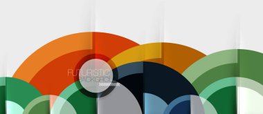 Dairesel geometrik tasarım şablonu