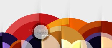 Geometrik tasarım arka plan - daireler