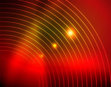 Parlak çevrelerin parlayan soyut arka plan