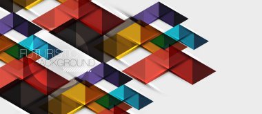 Üçgen geometrik modern iş sunumu tasarım şablonu