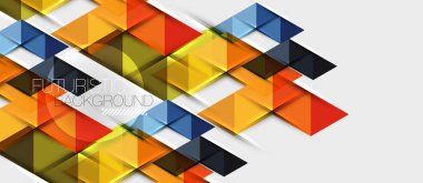 Üçgen geometrik modern iş sunumu tasarım şablonu