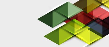 Soyut geometrik arkaplan. Modern çakışan üçgenler. Mesajınız için alışılmadık renk şekilleri. İş ya da teknik sunum, uygulama kapağı şablonu