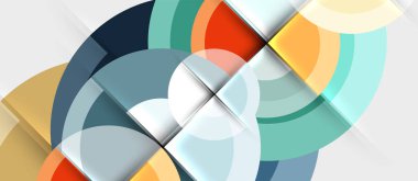 Dairesel geometrik tasarım şablonu