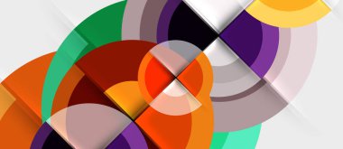 Dairesel geometrik tasarım şablonu