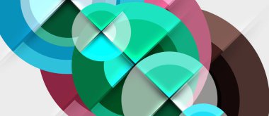 Geometrik tasarım arka plan - daireler