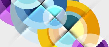 Dairesel geometrik tasarım şablonu