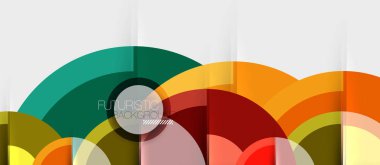 Dairesel geometrik tasarım şablonu