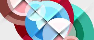 Geometrik tasarım arka plan - daireler