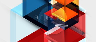 Geometrik üçgen ve altıgen soyut arka plan, vektör illüstrasyon